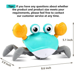 control future Juguete para bebé de cangrejo gateante | Cangrejo de juguete para enseñar a bebes a caminar