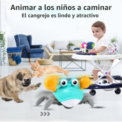 control future Juguete para bebé de cangrejo gateante | Cangrejo de juguete para enseñar a bebes a caminar