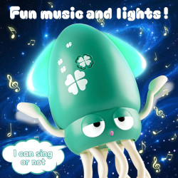 Juguete eléctrico de pulpo bailarín | Jufguete interactivo con movimientos y musica