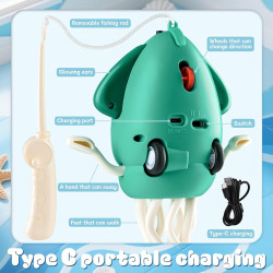 Juguete eléctrico de pulpo bailarín | Jufguete interactivo con movimientos y musica