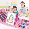 DLUCKY 208 piezas de suministros de arte, kit de arte de dibujo para niños y adultos