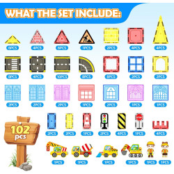 Piezas de azulejos magnéticos | Piezas de azulejos para armar  de 102