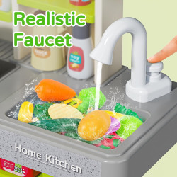 Letapapa Juego de cocina para niños | Cocina de juguete completa interactiva para niños