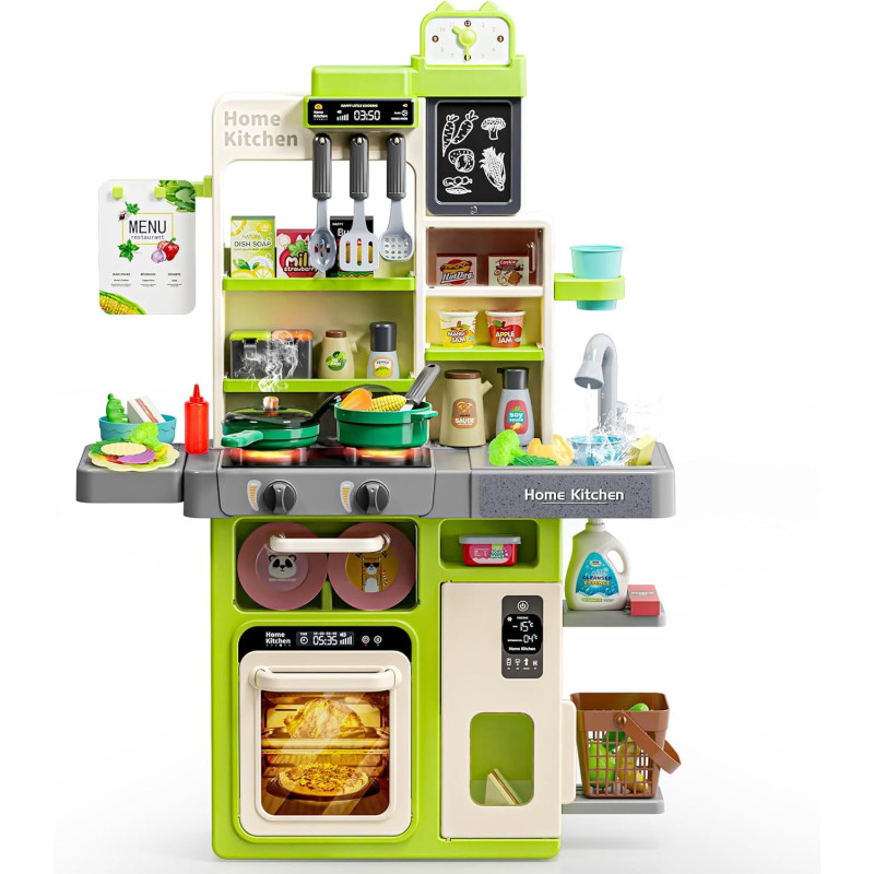 Letapapa Juego de cocina para niños | Cocina de juguete completa interactiva para niños