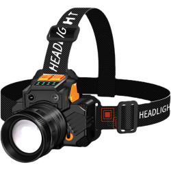 Linterna frontal recargable 2 unidades | Linternas frontales de alta intensidad para diferentes usos