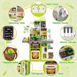 Letapapa Juego de cocina para niños | Cocina de juguete completa interactiva para niños