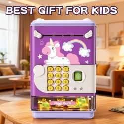 Alcancia Hucha de juguete electrónico mini cajero automático con contraseña personal