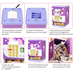 Alcancia Hucha de juguete electrónico mini cajero automático con contraseña personal