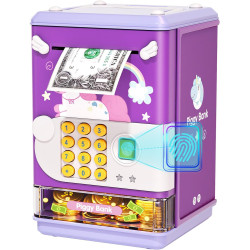 Alcancia Hucha de juguete electrónico mini cajero automático con contraseña personal