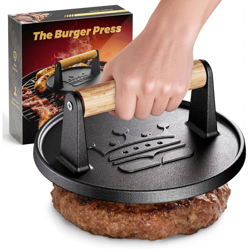 Prensa para hamburguesas | Con el peso ideal para aplastar hamburguesas