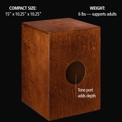 Cajón para música | Compacto y con lazos internos