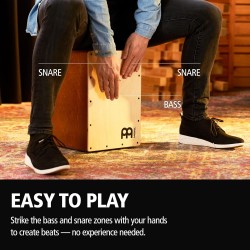 Cajón para música | Compacto y con lazos internos