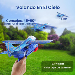 Paquete de 3 juguetes de lanzamiento de avión de espuma