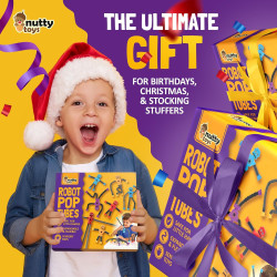 nutty toys Juguetes sensoriales de robot | Juguete de robot con extremidades flexibles