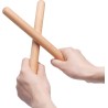 Juego de 4 instrumentos musicales de percusión de mano | Echos de madera e incluye bolsa de viaje