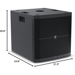 Altavoz compacto marca mackie 1400 W con controladores de servicio pesado y modo de ducking de música