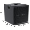 Altavoz compacto marca mackie 1400 W con controladores de servicio pesado y modo de ducking de música
