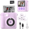 Cámara de impresión instantánea para niños, regalos de cumpleaños de Navidad para niñas y niño