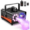 Máquina de niebla, máquina de humo de Halloween con luces de bola de discoteca