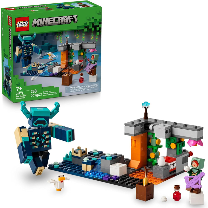 LEGO Minecraft The Warden Encounter | Set de lego de warden de minecraft