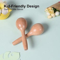 Maracas para niños bebés | Echa de madera y especial para niños