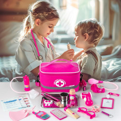 Kit médico para niños y niñas, 34 piezas para niños pequeños de 3 a 5 años