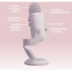 Micrófono USB para videojuegos, para transmisión, pódcasts, Twitch, YouTube, Discord, PC y Mac