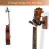 Soporte de pared para guitarra, 2 unidades, colgador de guitarra de madera de nogal negro