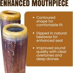 Didgeridoo manual moderno | Con materiales naturales y elaborado a mano