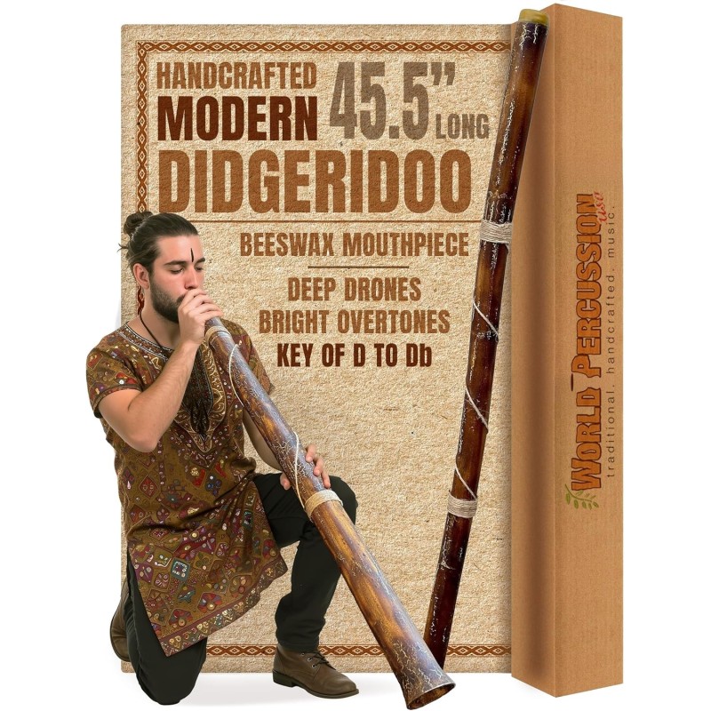 Didgeridoo manual moderno | Con materiales naturales y elaborado a mano Didgeridoo manual moderno | Con materiales naturales y elaborado a mano