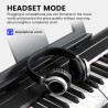 Piano digital AODSK de 88 teclas, piano de teclado con peso con soporte en U portátil y estable