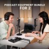 MAONO Paquete de equipos de podcast para 2
