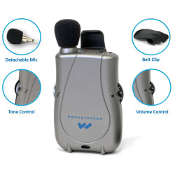 Williams Sound PockeTalker Amplificador de sonido | Amplifica hasta 400 DB