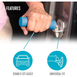 Able Life Bastón automático, mango portátil de soporte para vehículo