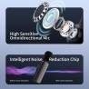 Paquete de 2 mini micrófonos inalámbricos de solapa Lavalier para iPhone, teléfono Android (2 en 1)
