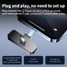 Paquete de 2 mini micrófonos inalámbricos de solapa Lavalier para iPhone, teléfono Android (2 en 1)