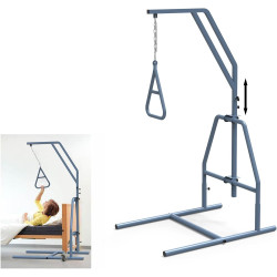 Trapecio de cama gris para ancianos | Agarradera de trapecio para movilidad de ancianos