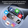 Paquete de 2 mini micrófonos inalámbricos de solapa Lavalier para iPhone, teléfono Android (2 en 1)