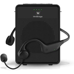 Amplificador de voz Micrófono inalámbrico con gancho para la oreja
