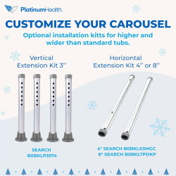Banco de transferencia deslizable con asiento giratorio.