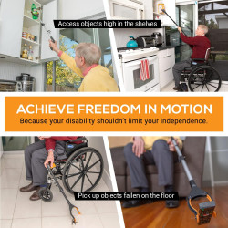 EZPIK Herramienta de agarre plegable para adultos mayores