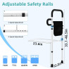 Rieles de asistencia de cama ajustables para tamaño matrimonial