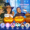 Mini máquina de karaoke para niños, altavoz Bluetooth portátil con 2 micrófonos inalámbricos