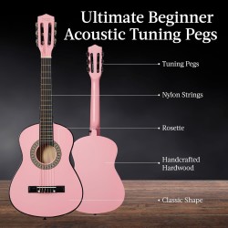 Best Choice Products Kit de iniciación de guitarra acústica para niños