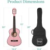 Best Choice Products Kit de iniciación de guitarra acústica para niños