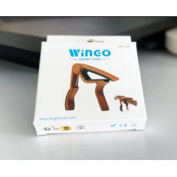 WINGO - Cejilla de guitarra | Cejilla para guitarra acustica y electrica con 5 puas extra