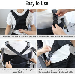 Cinturón de seguridad para silla de ruedas | Ajustable y comodo