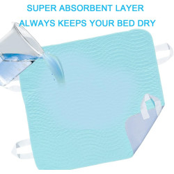 Paquete de 2 almohadillas de cama para posicionamiento de incontinencia