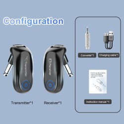 Sistema de transmisión de guitarra eléctrica | Transmisor y receptor de audio para guitarras electricas inalambricas