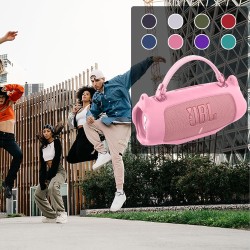 khanka Funda de silicona para altavoz JBL Charge 6 portátil impermeable con Bluetooth